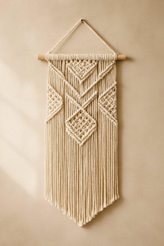 Macrame Wall Hanging – Art-Deco Knot Series
